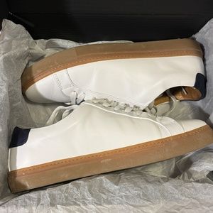 Thursday Premier Low Top White/ Navy Sneakers - Slight use